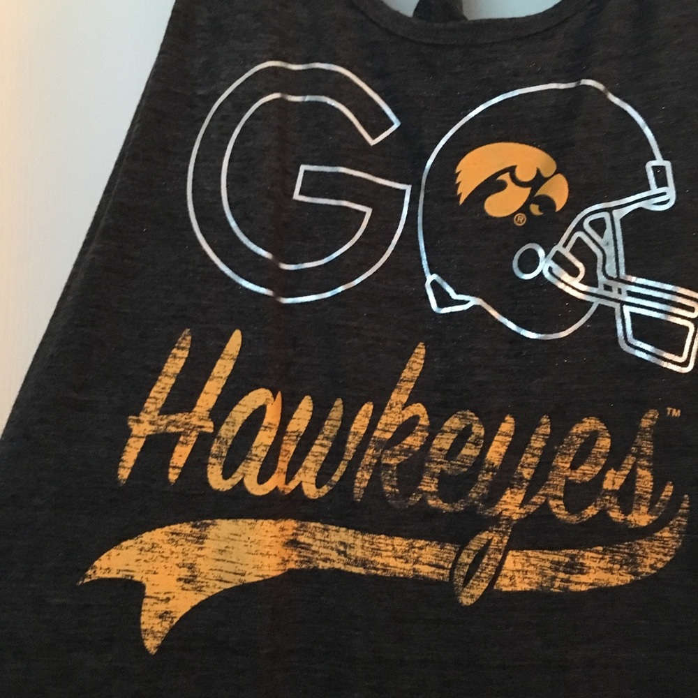 Iowa Hawkeyes grey tank top